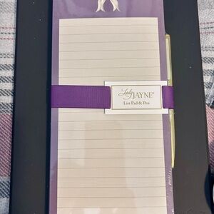 NWT Lady Jayne Magnetic  List Pad & Pen Set